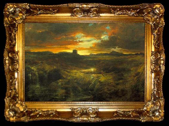 framed  Thomas Moran Childe Roland to the Dark Tower Came, ta009-2
